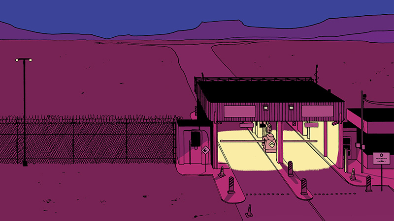 Cover art for the first issue of Barrier.